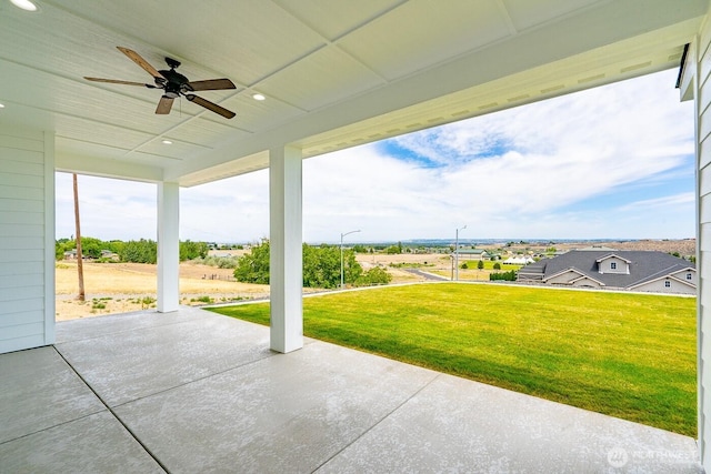 1196 8th Ave NE, Ephrata, WA 98823 - view of patio featuring a ceiling fan