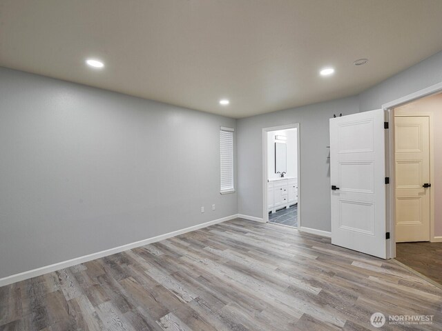 1307 SW 355th Pl, Federal Way, WA 98023 - unfurnished room with wood finished floors, recessed lighting, and baseboards