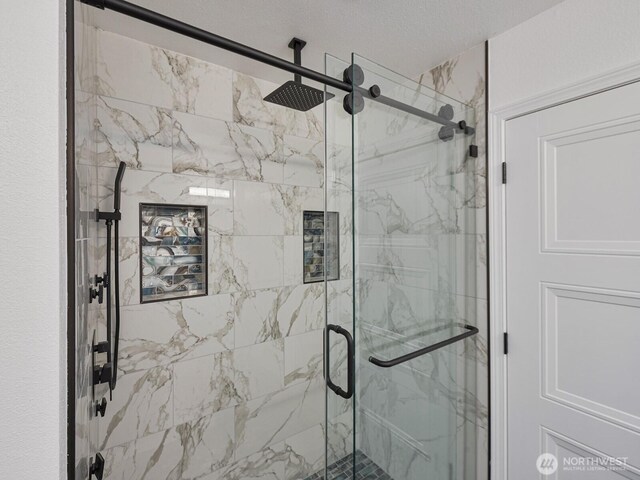 1307 SW 355th Pl, Federal Way, WA 98023 - full bathroom featuring a marble finish shower