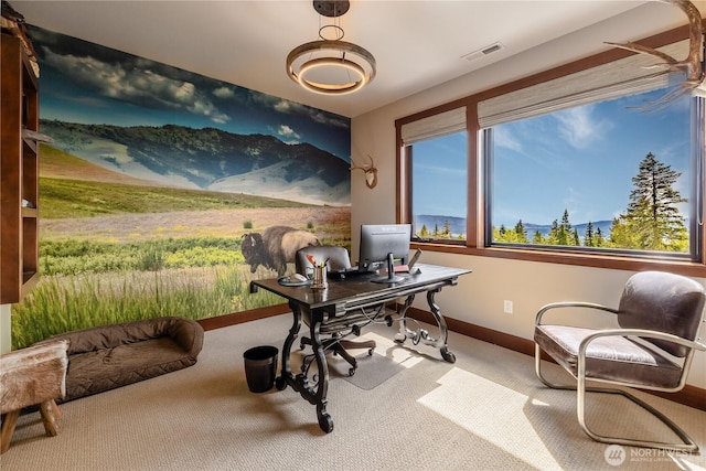 40 Eagle Ridge Dr, Cle Elum, WA 98922 - home office with carpet flooring and baseboards