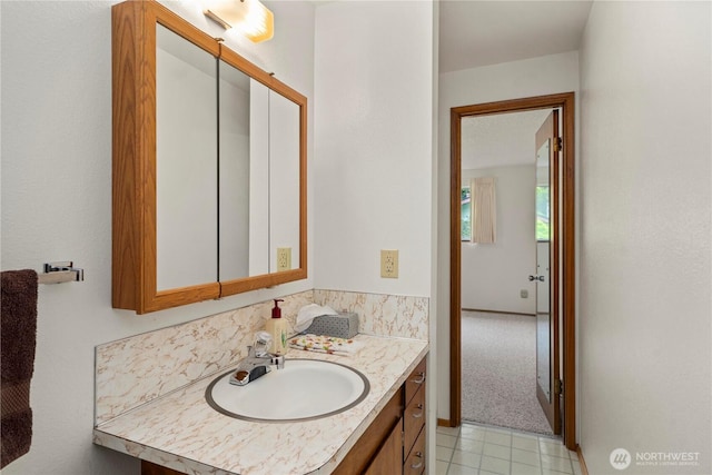 4414 Merlie Ave NE, Bremerton, WA 98310 - bathroom featuring vanity and tile patterned floors