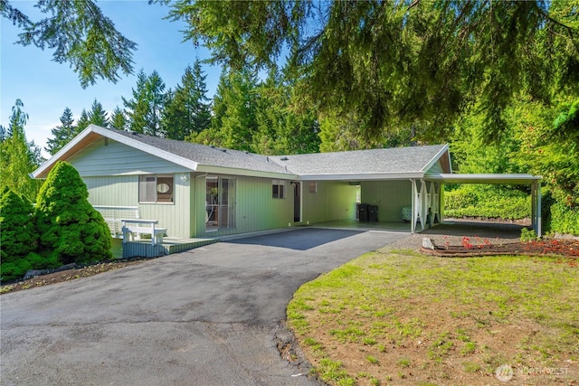 4414 Merlie Ave NE, Bremerton, WA 98310 - ranch-style home with asphalt driveway and an attached carport