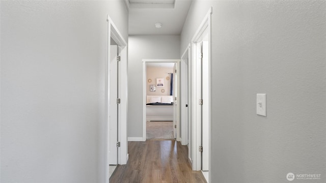 207 Clayton Pl, Mattawa, WA 99349 - hall featuring wood finished floors and baseboards