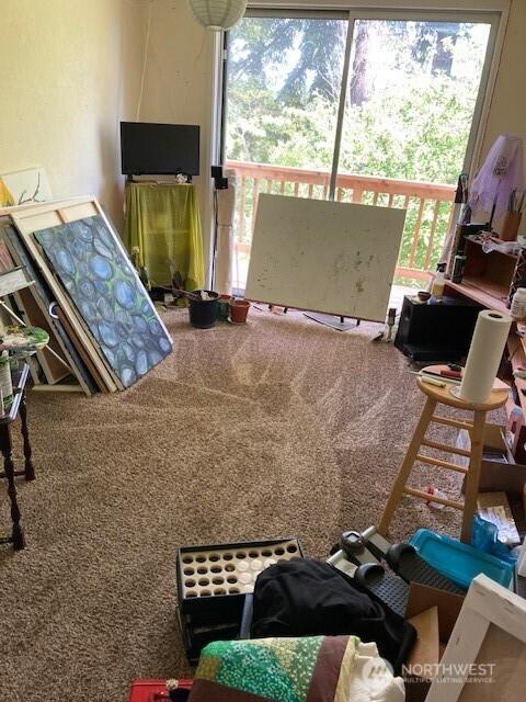 161 N Schoolhouse Hill Rd, Hoodsport, WA 98548 - view of carpeted living area