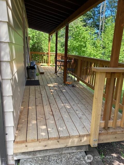 161 N Schoolhouse Hill Rd, Hoodsport, WA 98548 - view of wooden deck