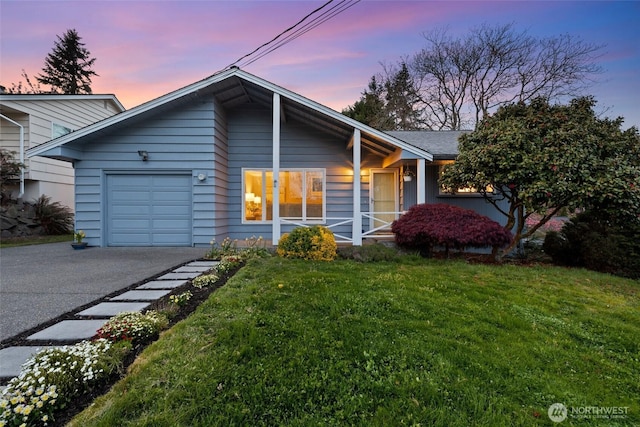 2532 NE 108th Pl, Seattle, WA 98125 - view of front facade with an attached garage, driveway, and a front yard
