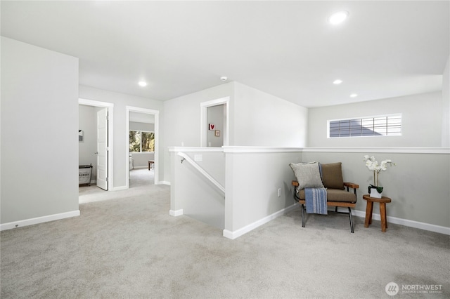 16636 8th Avenue Ct E Unit 05, Spanaway, WA 98387 - unfurnished room featuring an upstairs landing, carpet, recessed lighting, baseboards, and plenty of natural light