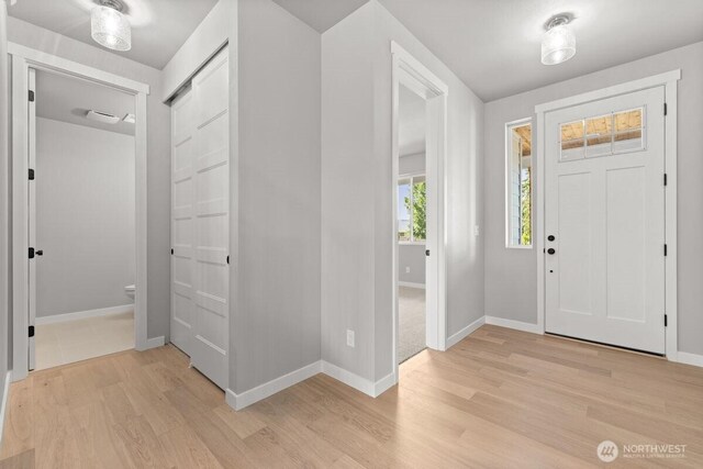 7332 284th St NW, Stanwood, WA 98292 - foyer entrance with light wood-type flooring