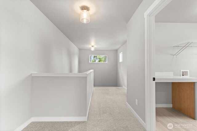 7332 284th St NW, Stanwood, WA 98292 - hall with an upstairs landing and carpet