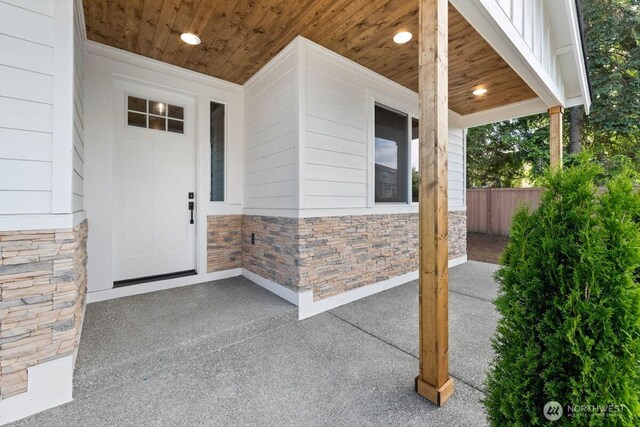 7332 284th St NW, Stanwood, WA 98292 - view of exterior entry with stone siding