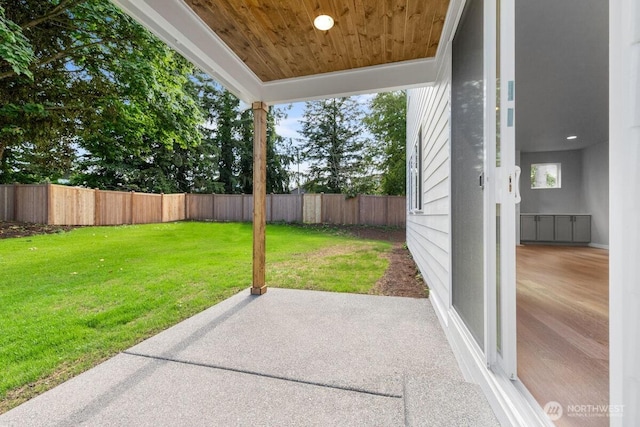 7332 284th St NW, Stanwood, WA 98292 - fenced backyard with a patio