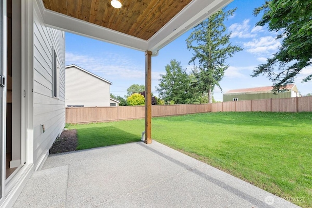 7332 284th St NW, Stanwood, WA 98292 - fenced backyard with a patio area