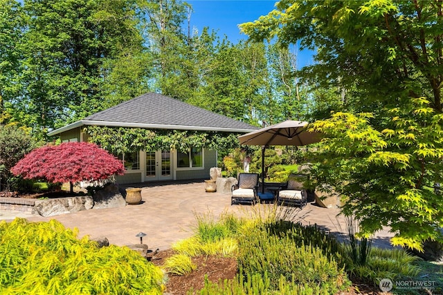 3237 Gravelly Beach Loop NW, Olympia, WA 98502 - view of patio / terrace with french doors