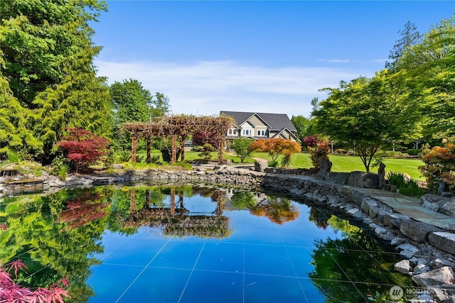 3237 Gravelly Beach Loop NW, Olympia, WA 98502 - view of swimming pool featuring a garden pond
