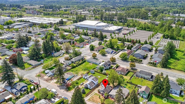 aerial view of residential area