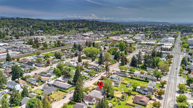 aerial view of property's location featuring nearby suburban area
