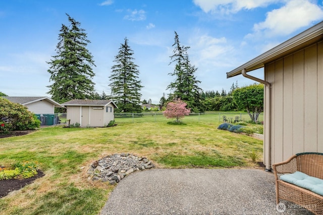 1068 Vista Del Monte, Camano Island, WA 98282 - view of yard with a storage unit and an outdoor structure