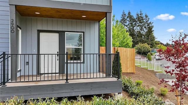 2900 NE 5th Pl, Renton, WA 98056 - doorway to property with fence