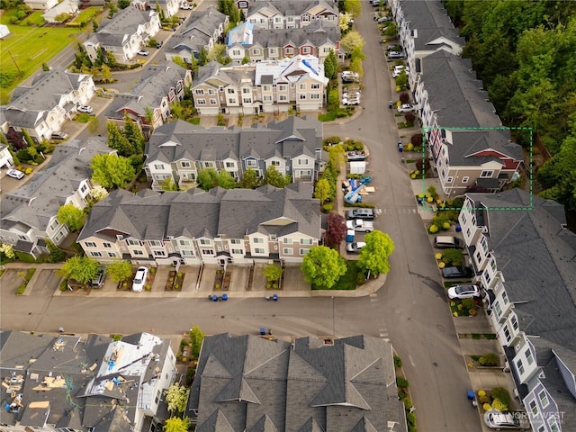 aerial perspective of suburban area