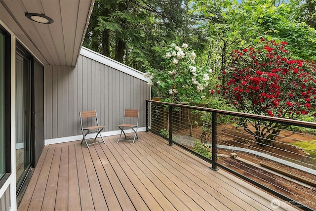 view of wooden terrace