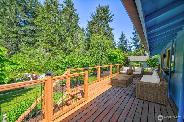 10910 114th Ave SW, Tacoma, WA 98498 - deck featuring outdoor lounge area