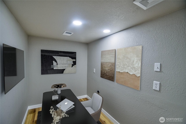 10910 114th Ave SW, Tacoma, WA 98498 - home office with wood finished floors, baseboards, and recessed lighting