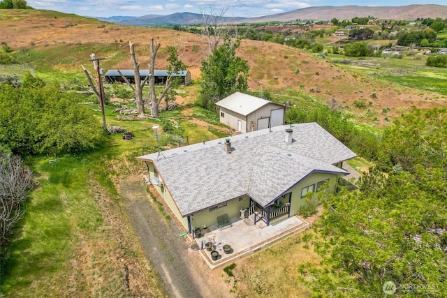 12623 Douglas Rd, Yakima, WA 98908 - view from above of property featuring mountains