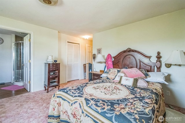 12623 Douglas Rd, Yakima, WA 98908 - carpeted bedroom with a closet and ensuite bathroom