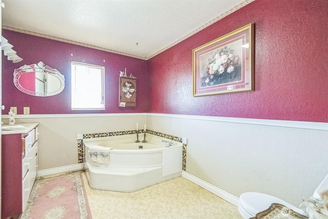 12623 Douglas Rd, Yakima, WA 98908 - full bathroom featuring a garden tub and vanity