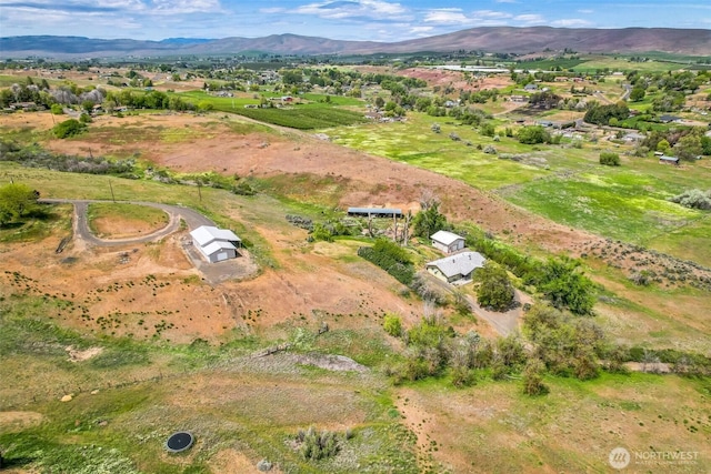 12623 Douglas Rd, Yakima, WA 98908 - aerial overview of property's location with a mountain backdrop