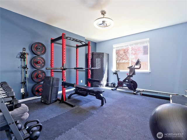 9932 15th Pl SE, Lake Stevens, WA 98258 - exercise area featuring baseboards