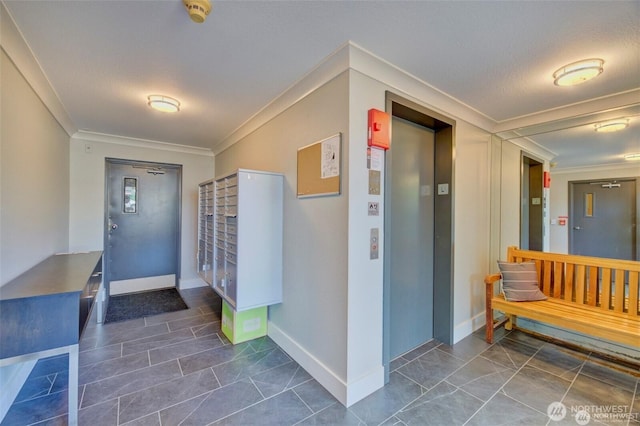 5901 Phinney Ave N Unit 103, Seattle, WA 98103 - entryway featuring elevator and crown molding