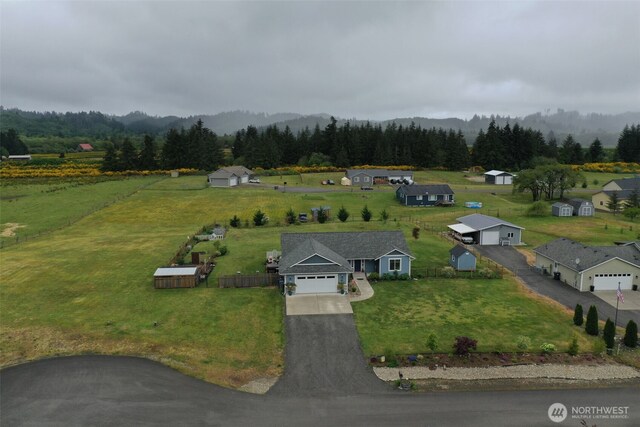 48 Bennett Ln, Oakville, WA 98568 - view from above of property featuring a heavily wooded area