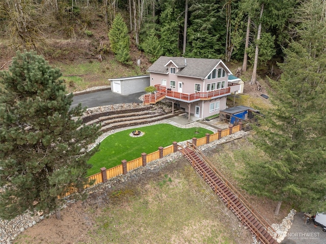 7819 Tolt River Rd NE, Carnation, WA 98014 - view from above of property with a forest