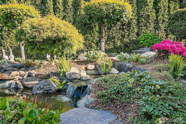 4316 Crystal Lane Loop SE, Puyallup, WA 98372 - view of yard featuring a small pond