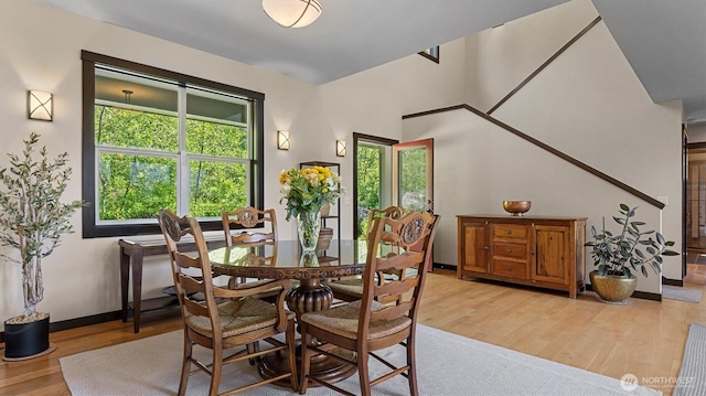 510 Dempsey Rd, Leavenworth, WA 98826 - dining space featuring light wood finished floors and baseboards