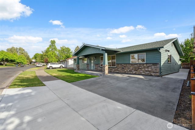 133 Bradley St, Walla Walla, WA 99362 - view of front of house featuring a porch and stone siding