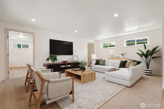 133 Bradley St, Walla Walla, WA 99362 - living room with healthy amount of natural light, recessed lighting, and baseboards