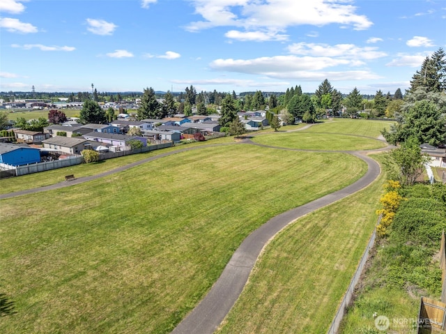 aerial perspective of suburban area