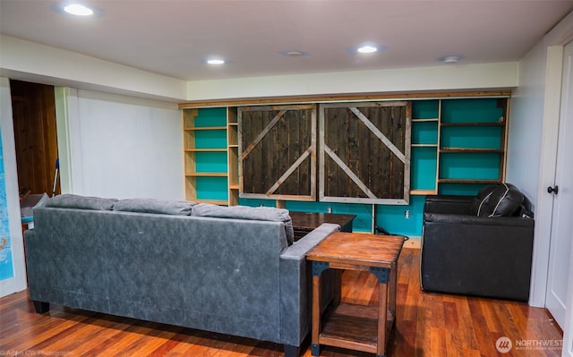 1803 Juniper St, Oroville, WA 98844 - living area with wood finished floors and recessed lighting