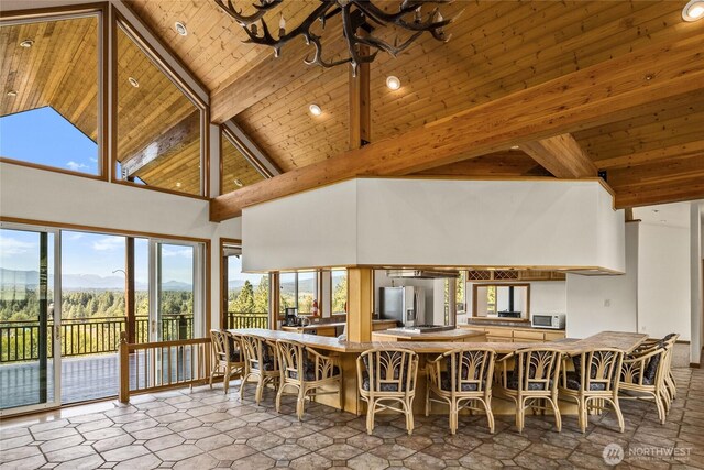 2262 Lambert Rd, Cle Elum, WA 98922 - sunroom / solarium featuring a mountain view