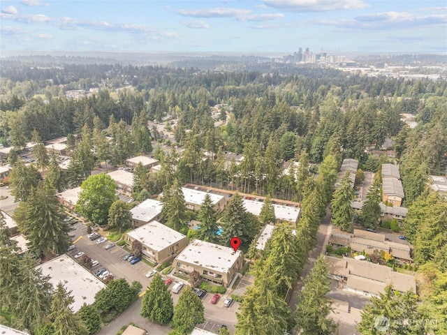 1420 153rd Ave NE # 4004, Bellevue, WA 98007 - aerial overview of property's location with a forest