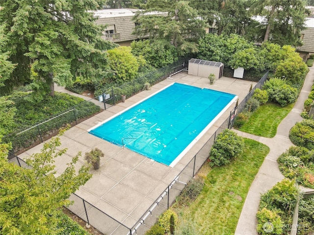 1420 153rd Ave NE # 4004, Bellevue, WA 98007 - view of swimming pool featuring fence and a patio area