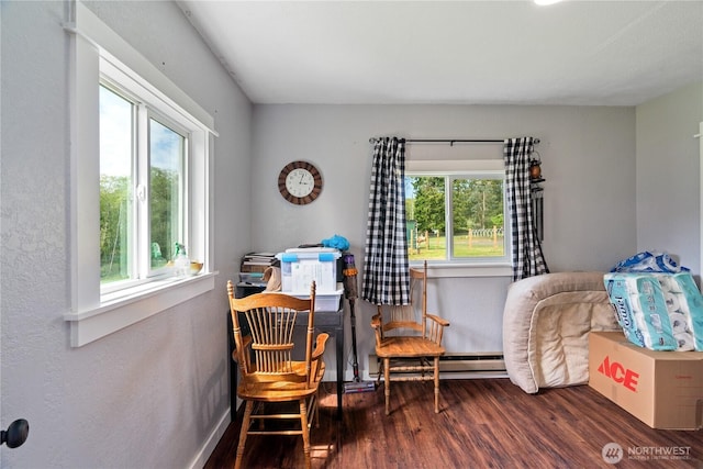 85 Rustemeyer Rd, Aberdeen, WA 98520 - sitting room with wood finished floors and baseboards