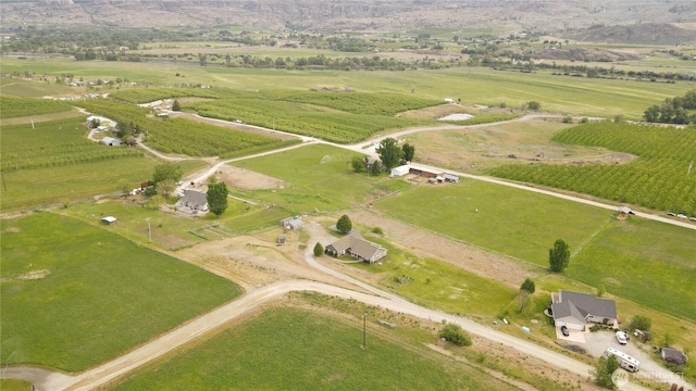 22 Rooster Flats Rd, Oroville, WA 98844 - aerial overview of property's location with rural landscape and farmland