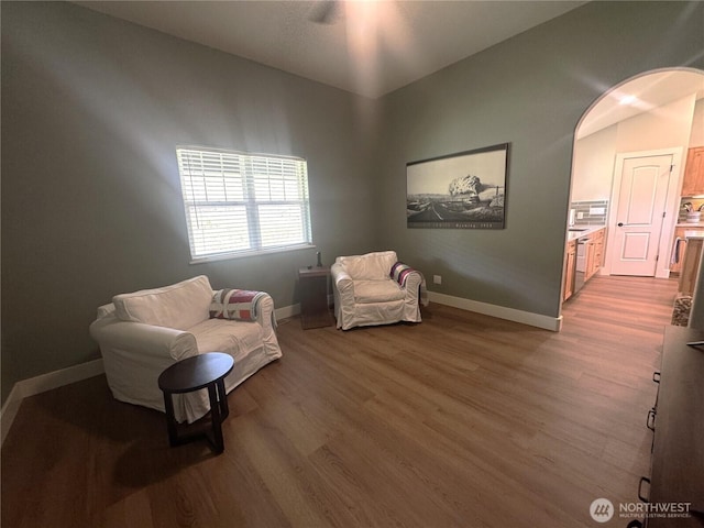 22 Rooster Flats Rd, Oroville, WA 98844 - living area featuring wood finished floors and baseboards