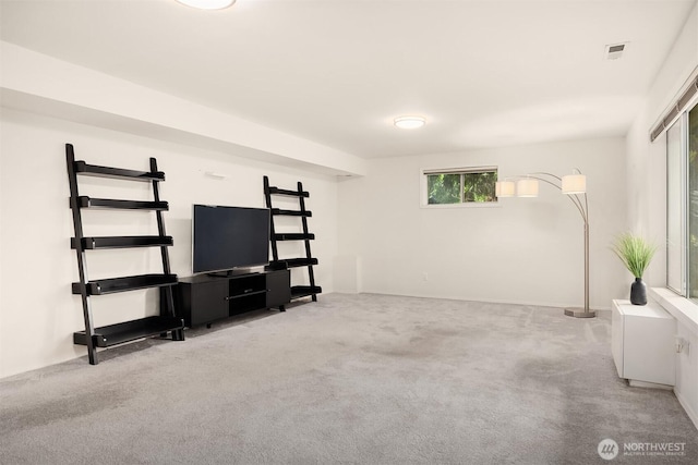 10504 Dixon Dr S, Seattle, WA 98178 - unfurnished living room featuring carpet floors and baseboards