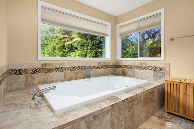 10504 Dixon Dr S, Seattle, WA 98178 - full bathroom featuring radiator heating unit and a garden tub