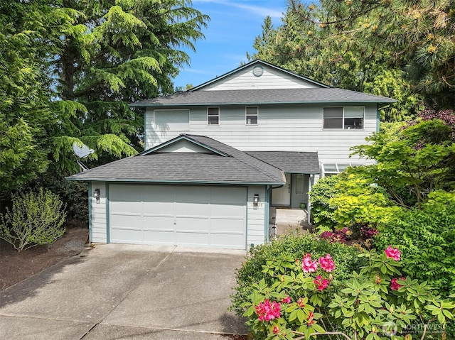 10504 Dixon Dr S, Seattle, WA 98178 - view of front facade featuring driveway and roof with shingles