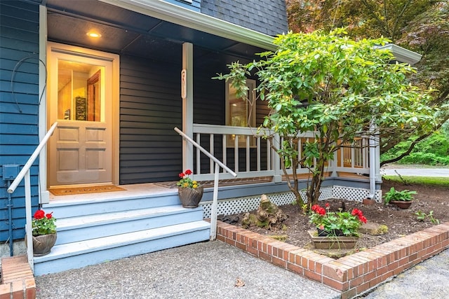 3246 Goshen Rd, Bellingham, WA 98226 - entrance to property with a porch and a shingled roof